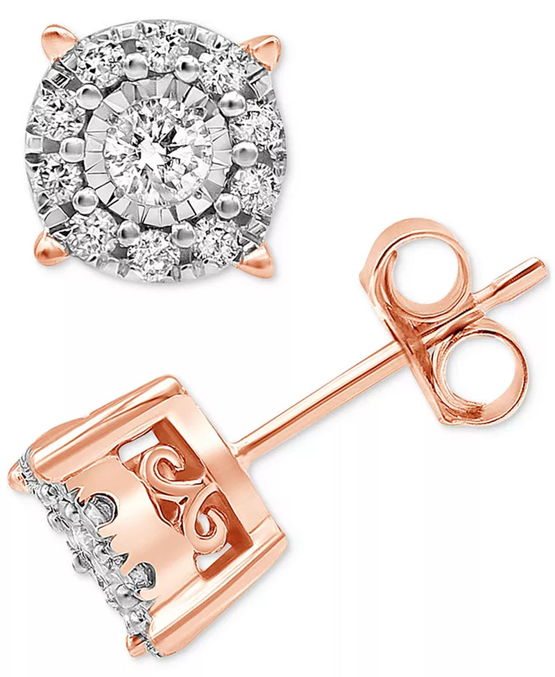 Diamond Stud Earrings (1/3 Ct. T.W.) in 14K White, Yellow or Rose Gold