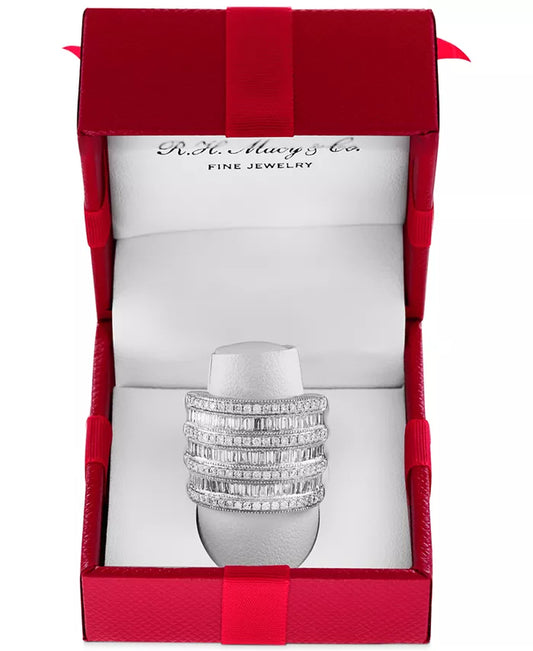 EFFY® Diamond Multi-Row Statement Ring (1-1/2 Ct. T.W.) in 14K White Gold, 14K Gold or 14K Rose Gold