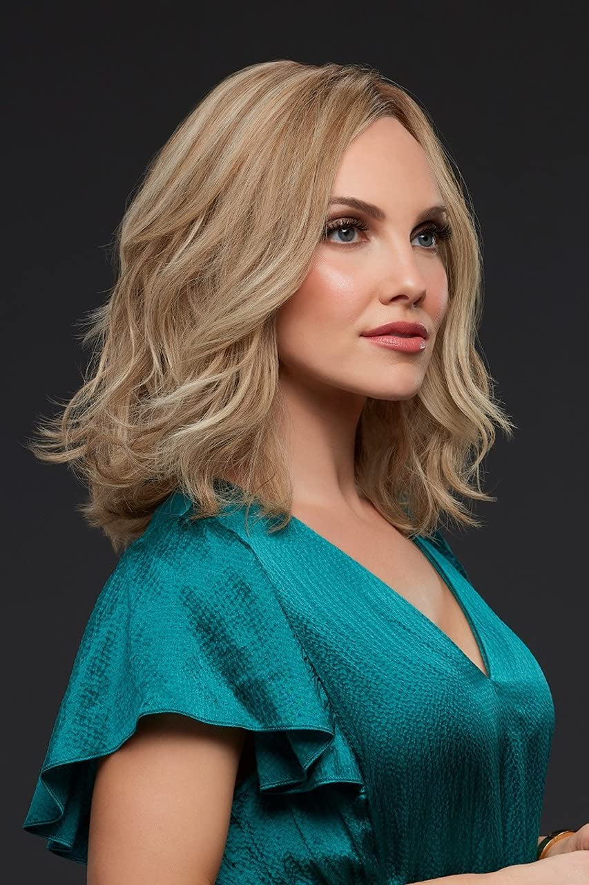 Carrie Petite (Exclusive) Lace Front & Monofilament Human Hair Wig by in 27T613S8, Length: Medium