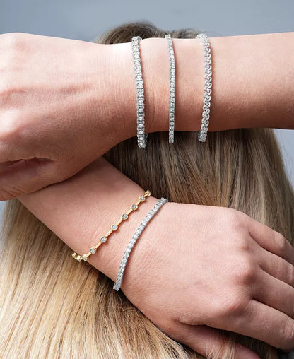 Diamond Tennis Bracelet (1 Ct. T.W.) in 10K White Gold