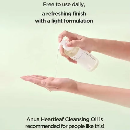 Anua Skincare Products Set Facial Deep Cleansing Toner 77 Heartleaf Pore Control Cleansing Oil Korean Kit Skin Care Beauty Set