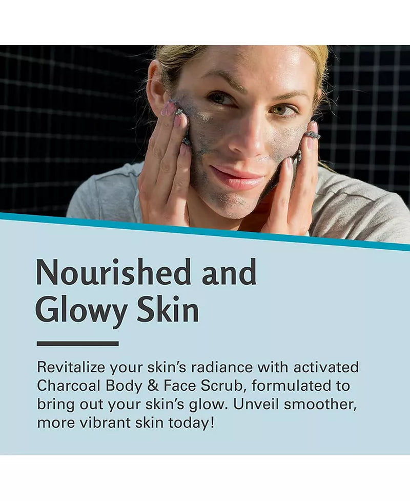 | Charcoal Exfoliating Body Scrub | with Collagen | 12 Oz