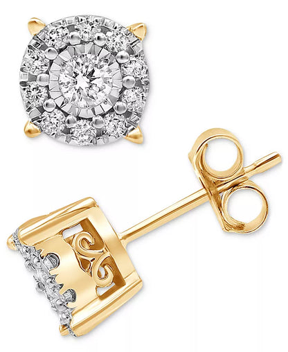 Diamond Stud Earrings (1/3 Ct. T.W.) in 14K White, Yellow or Rose Gold