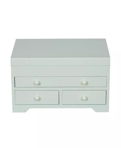 Mele Co. Bianca Wooden Jewelry Box in Seafoam Finish