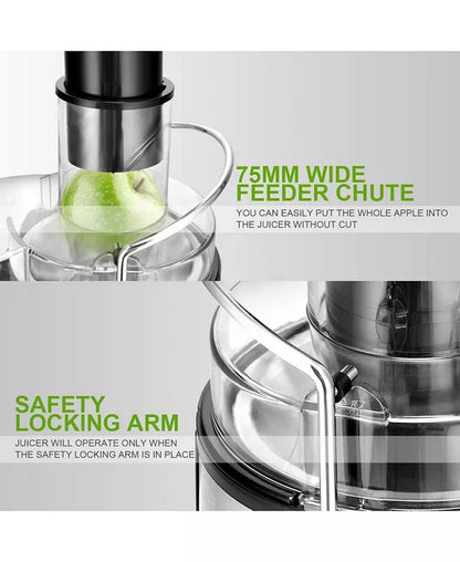 Electric Juicer Wide Mouth Fruit & Vegetable Centrifugal Juice Extractor