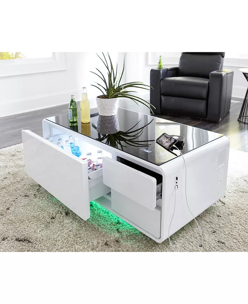 Smart Storage Coffee Table with Refrigerated Drawer