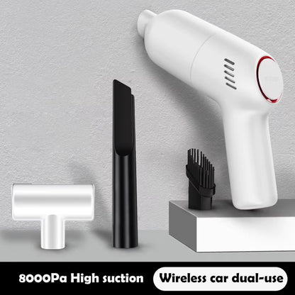 8000Pa Car Vacuum Cleaner Handheld Wireless Portable Strong Suction Low Noise Pet Cat Hair Vacuum Cleaners for Cars Home