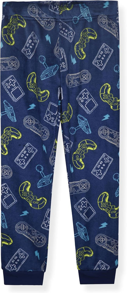 Boys Pajama Pants 3-Pack Soft Lightweight Sleepwear Bottoms with Elastic Waist Kids Lounge Pants for Boys