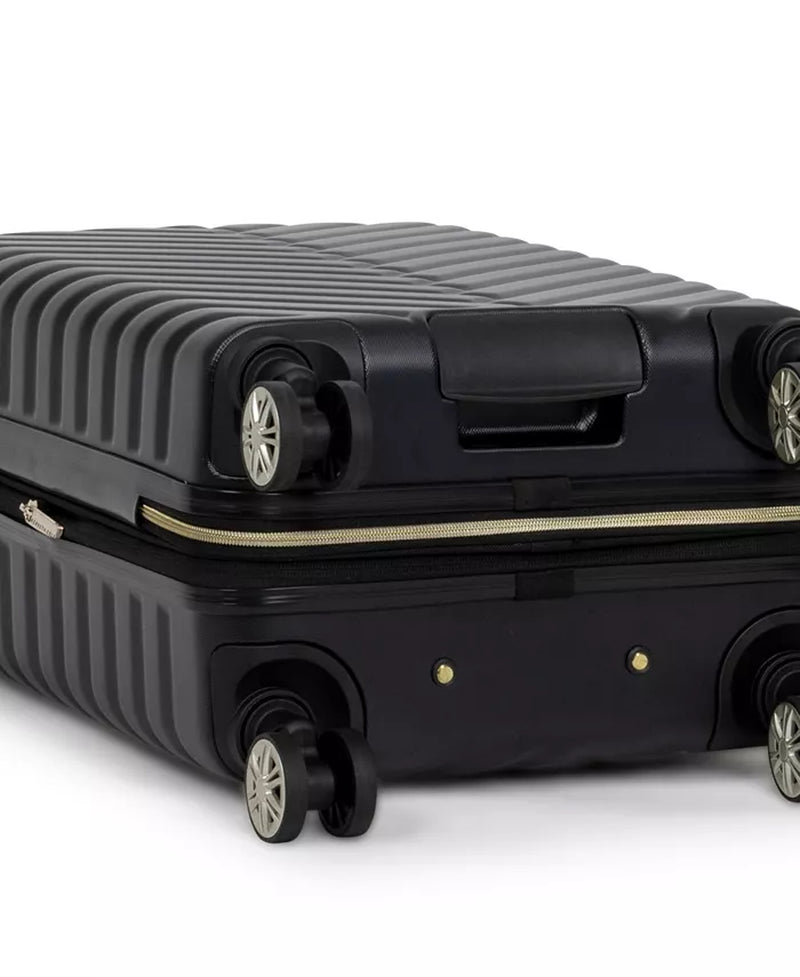 Madison Square Hardside Chevron Expandable 2Pc 20" Carry on Luggage + Matching 15" Laptop Backpack Set