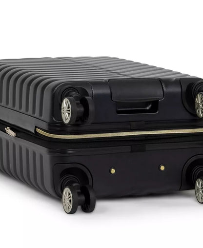 Madison Square Hardside Chevron Expandable 2Pc 20" Carry on Luggage + Matching 15" Laptop Backpack Set