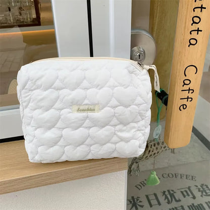 New Nylon Women'S Cosmetic Bag Travel Conveniently Large Capacity Makeup Bags Cute Flower Zipper Wash Bags for Women 2024