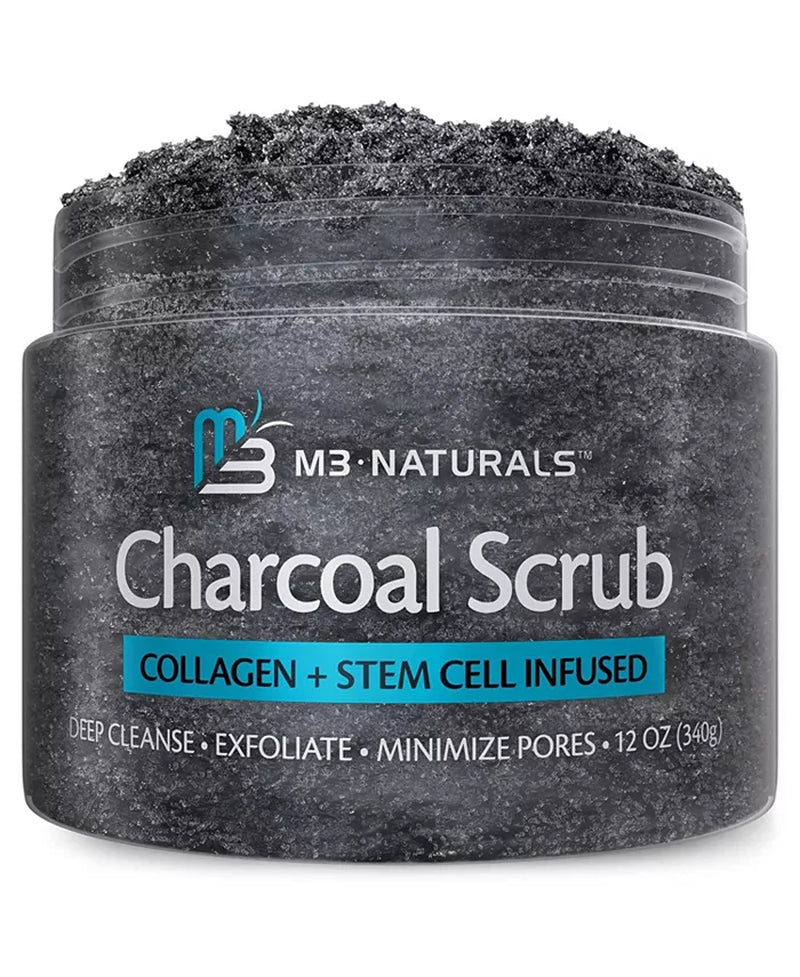 | Charcoal Exfoliating Body Scrub | with Collagen | 12 Oz