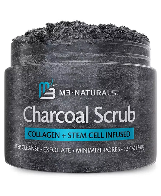 | Charcoal Exfoliating Body Scrub | with Collagen | 12 Oz