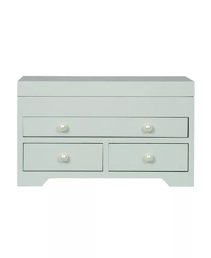 Mele Co. Bianca Wooden Jewelry Box in Seafoam Finish