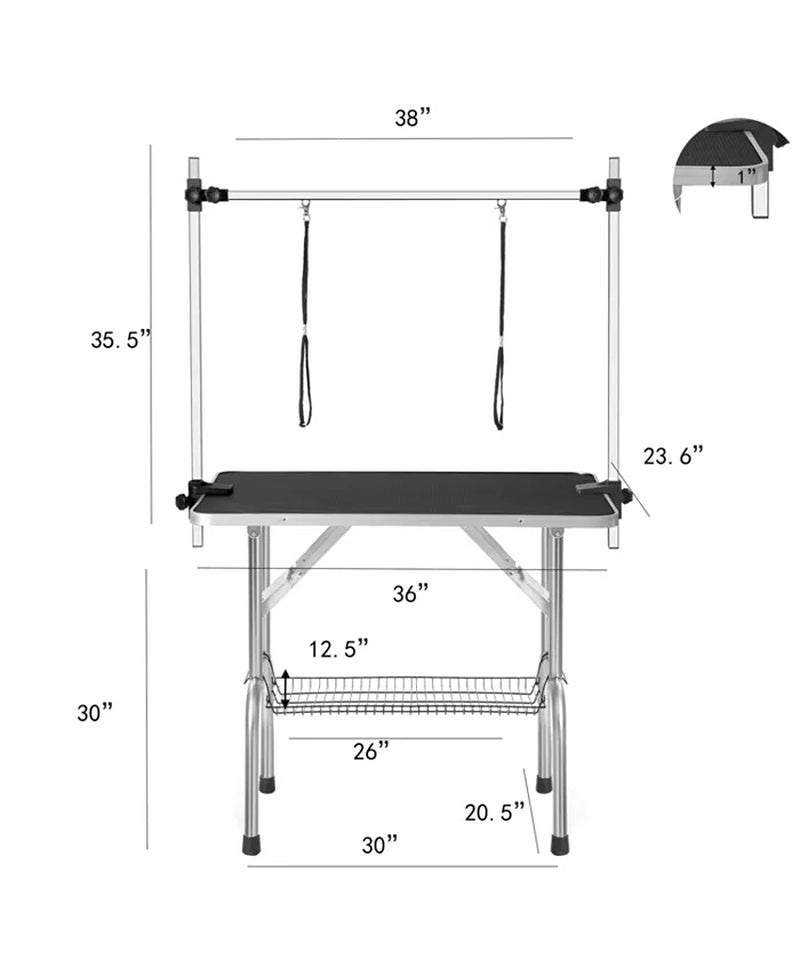 Streamdale Professional Dog Grooming Table with Arm & Noose