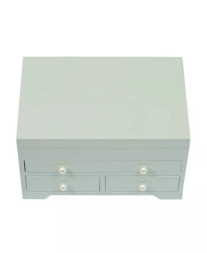 Mele Co. Bianca Wooden Jewelry Box in Seafoam Finish