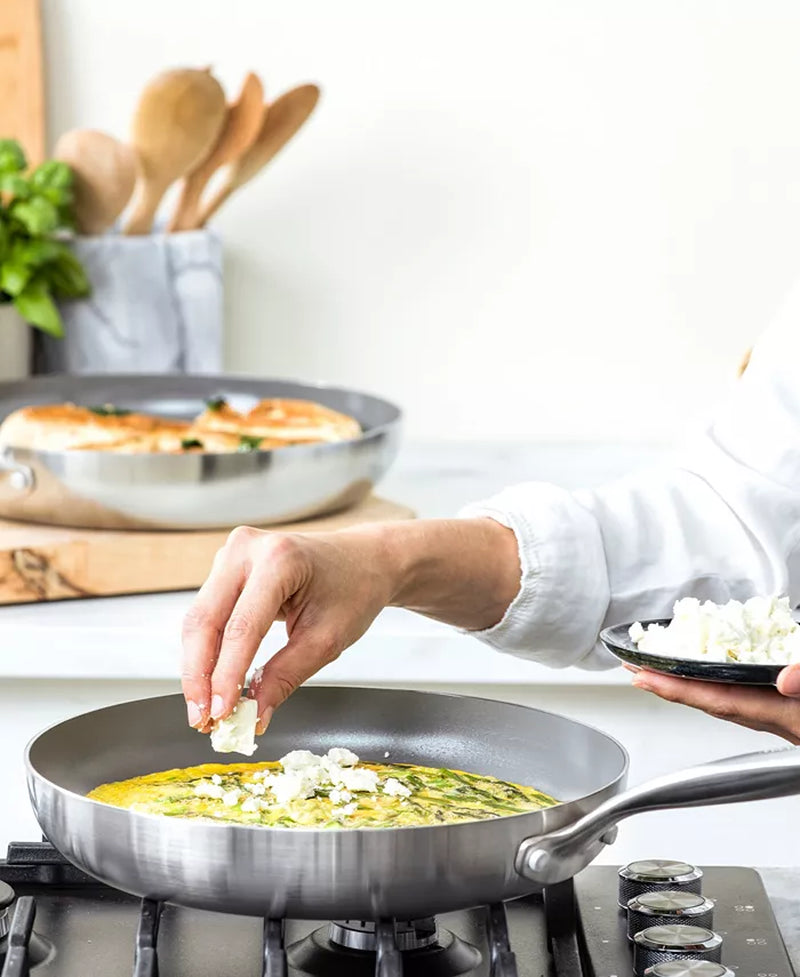 Chatham Tri-Ply Stainless Steel Ceramic Nonstick 2 Piece Frying Pan Set