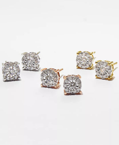 Diamond Stud Earrings (1/3 Ct. T.W.) in 14K White, Yellow or Rose Gold