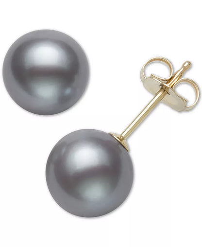 Cultured Freshwater Pearl Stud Earrings (7Mm) in 14K Gold