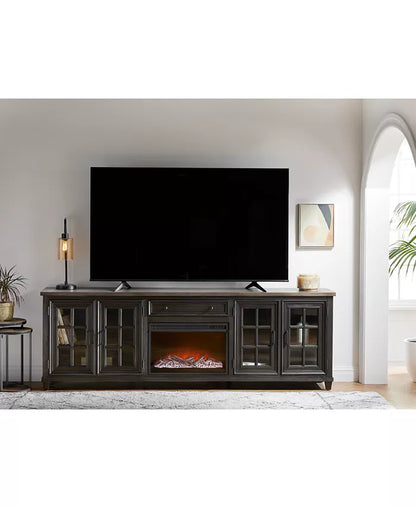 96" Dawnwood 2PC TV Console Set (96" Console and Fireplace)