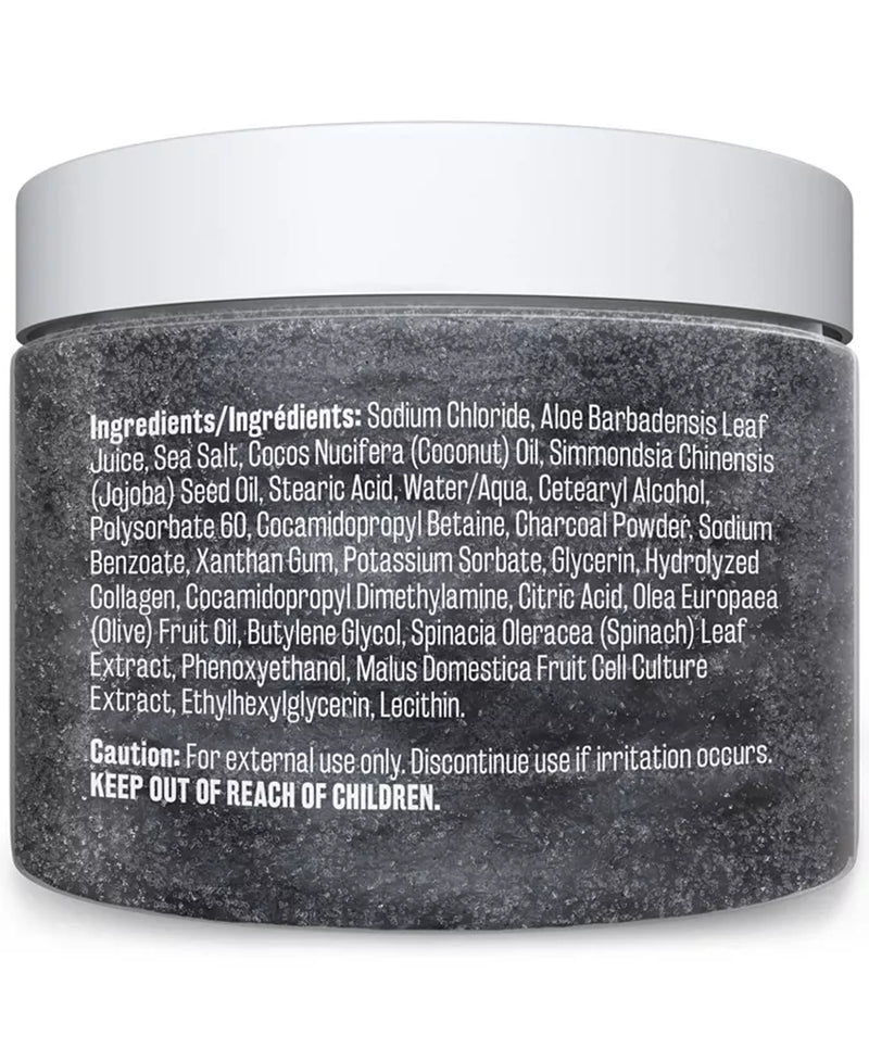 | Charcoal Exfoliating Body Scrub | with Collagen | 12 Oz