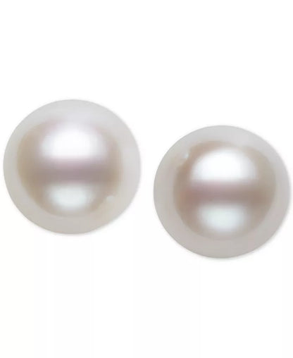 Cultured Freshwater Pearl Stud Earrings (7Mm) in 14K Gold