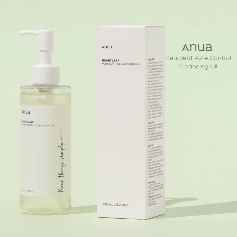 Anua Skincare Products Set Facial Deep Cleansing Toner 77 Heartleaf Pore Control Cleansing Oil Korean Kit Skin Care Beauty Set