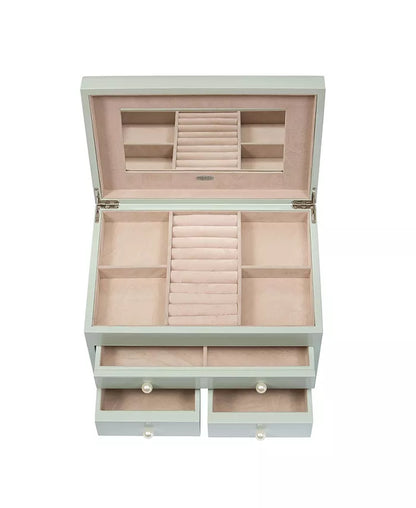 Mele Co. Bianca Wooden Jewelry Box in Seafoam Finish