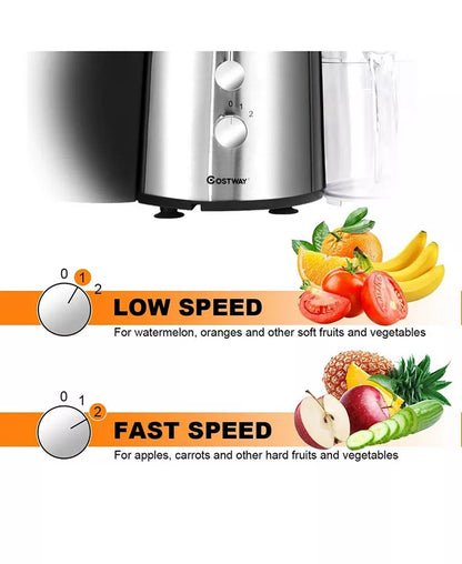 Electric Juicer Wide Mouth Fruit & Vegetable Centrifugal Juice Extractor