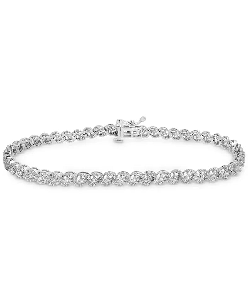 Diamond Tennis Bracelet (1 Ct. T.W.) in 10K White Gold