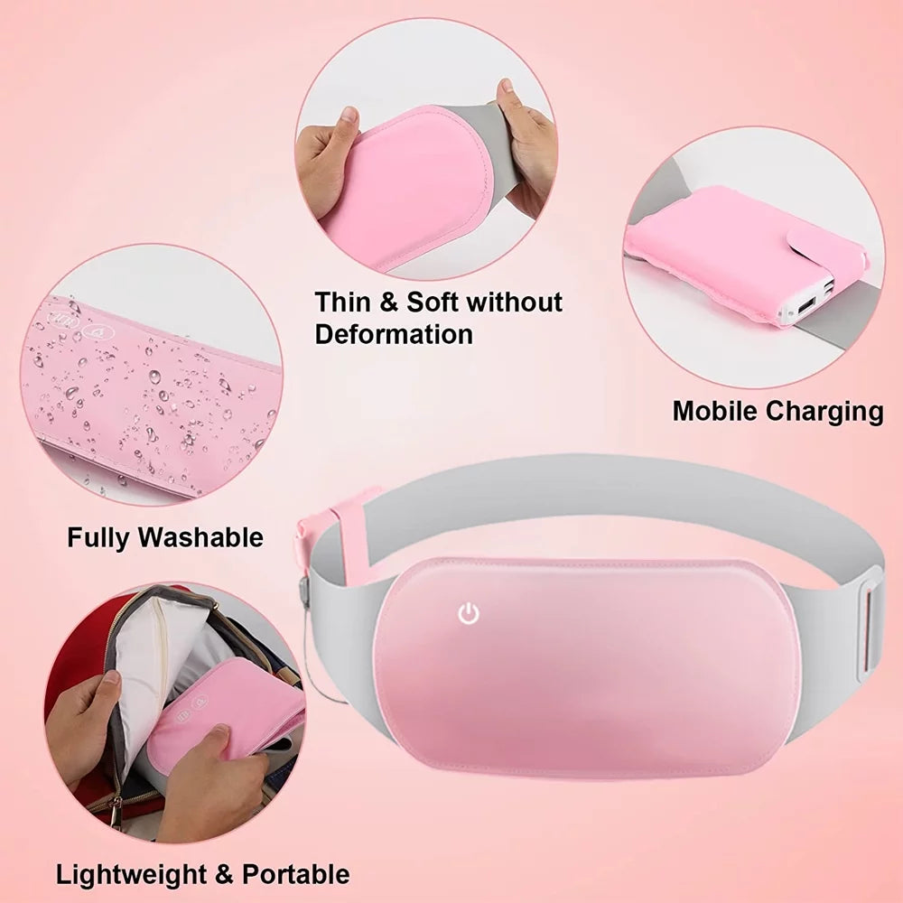 Menstrual Heating Pad, Cordless Portable Heating Pad Pad for Period Cramps Warm Therapy to Relieve Cramp Pains, for Belly, Arthritic, Electric Heating Pads