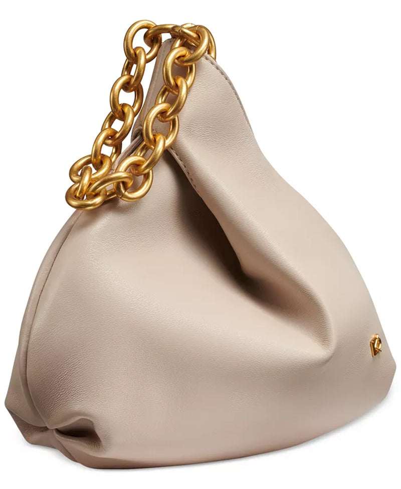 Lawrence Leather Wristlet with Chain Strap