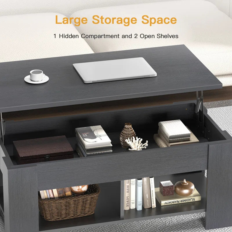 Sparta Lift Top Extendable Coffee Table with Storage