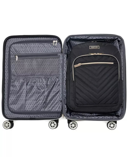 Madison Square Hardside Chevron Expandable 2Pc 20" Carry on Luggage + Matching 15" Laptop Backpack Set