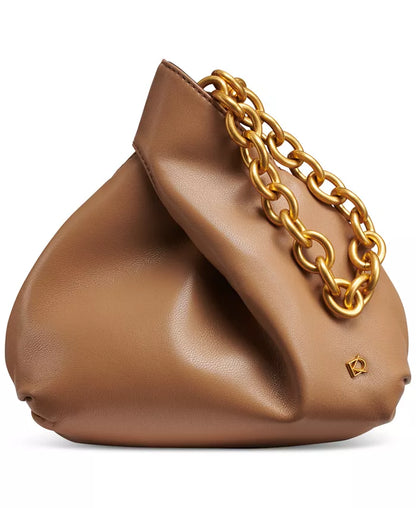 Lawrence Leather Wristlet with Chain Strap