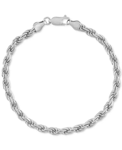 2-Pc. Set 22" Rope Link Chain Necklace & Matching Bracelet, Created for Macy'S