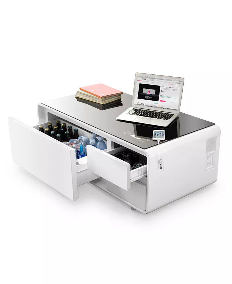 Smart Storage Coffee Table with Refrigerated Drawer
