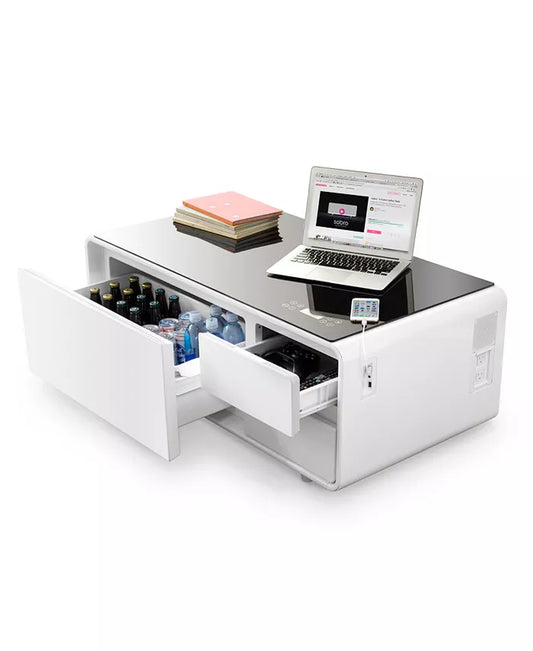 Smart Storage Coffee Table with Refrigerated Drawer