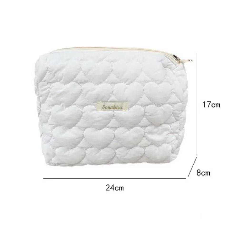 New Nylon Women'S Cosmetic Bag Travel Conveniently Large Capacity Makeup Bags Cute Flower Zipper Wash Bags for Women 2024