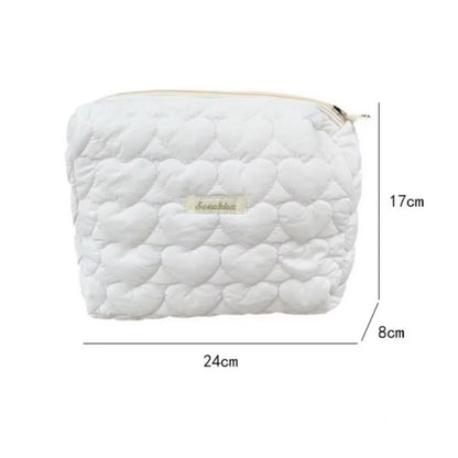 New Nylon Women'S Cosmetic Bag Travel Conveniently Large Capacity Makeup Bags Cute Flower Zipper Wash Bags for Women 2024
